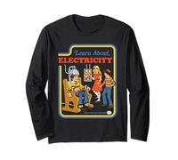Learn About Electricity Sarcastic Retro Funny Adult Humor Manga Larga