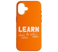 Learn Acronym Motivation Inspirational Learning Process Carcasa para iPhone 16