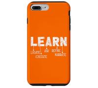 Learn Acronym Motivation Inspirational Learning Process Carcasa para iPhone 7 Plus/8 Plus