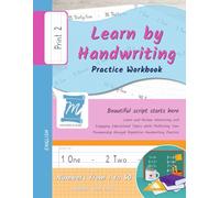 Learn by Handwriting, Practice Workbook - Numbers from 1 to 50 - Words and Numbers - Print Level 2, English - Children and Adults. Repetition Memory Focus: Write better with Memorescribe!