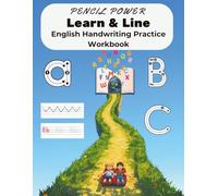 Learn & Line English Handwriting Practice Workbook: Learn to Write Letters and Numbers with Arrows and Guided Lines | 120 Pages of Alphabet Tracing, ... and Kindergarten | Large 8.5 x 11 in