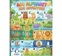 Learn the Alphabet with Zoo Animals: A to Z Zoo Animals Coloring Book