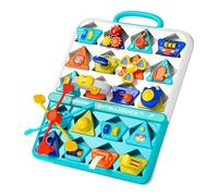 Learning Activity Board, Shape Educational Games, Interactive Play with Easy Use, Portable Tool with Strong Design, Teaching Essentials 16.9x13x1.6inch, Study Aid for Kids Home School Use