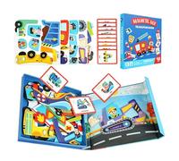 Learning Board - Interactive Character Mix Match, Creative Pattern Building Set with Foldable Tin, Skill Stimulator, Ideal for Kindergarten Kids Classroom Playroom Birthday