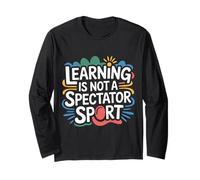 Learning Is Not A Spectator Sport Motivación docente - Manga Larga