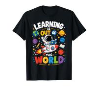 Learning is out of This World Astronaut Space Planets Kids Camiseta