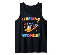 Learning Is out of This World Space Back To School Teacher Camiseta sin Mangas