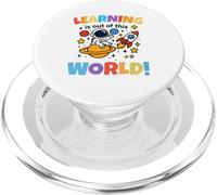 Learning Is out of This World Space Back To School Teacher PopSockets PopGrip para MagSafe