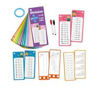 Learning Math Flash Cards, Kindergarten Game Ring, Educational Activity Set, Portable Design, Fun Skill Building Practice, Perfect for Travel Games Card Play Boys Girls School Home