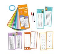 Learning Math Flash Cards, Kindergarten Game Ring, Educational Activity Set, Portable Design, Fun Skill Building Practice, Perfect for Travel Games Card Play Boys Girls School Home
