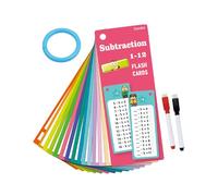 Learning Math Flash Cards, Kindergarten Game Ring, Educational Activity Set, Portable Design, Fun Skill Building Practice, Perfect for Travel Games Card Play Boys Girls School Home
