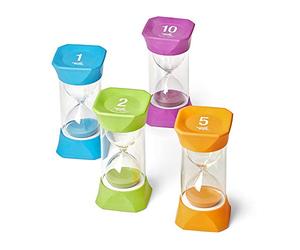 Learning Resources 93070 Jumbo Sand Timer Bundle, Multicoloured
