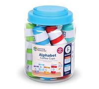 Learning Resources Alphabet Coffee Cups Juego de Aprendizaje de Letras Tazas Alfabeto Reconocimiento Letras mayúsculas minúsculas Edad 3+