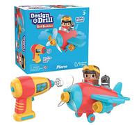 Learning Resources Avión con Figuras atornillables Bolt Buddies de Design & Drill, Set de Juegos con avión y Figura de piloto, Juguete de Ciencias y Stem, Regalo para niños de 3, 4, 5+ años