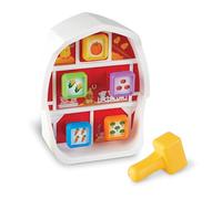 Learning Resources Banco de Golpes de Corral, 3 Piezas, 18M+, Juguetes para martillar y Clavar, Actividades de Aprendizaje Preescolar, Juguetes para niños, Juguetes Montessori