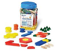 Learning Resources Bloques geométricos de Madera de 1cm (Juego de 250). | Juguetes educativos y manipuladores de rompecabezas Tangram para jardín de infantes, juguetes de matemáticas tempranas