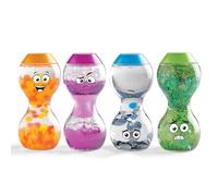 Learning Resources Botellas Sensoriales de Emociones, Set de 4, 3+ años | Observa las caras, colores y movimientos de 4 botes para identificar emociones y aprender a hablar de cómo te sientes