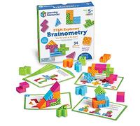 Learning Resources – Juego STEM Brainometry – Puzle 3D, 24 piezas, 10 tarjetas retos, 5+ años