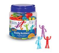 Learning Resources Buddy Builders | Motor fino, juguete de coordinación ojo-mano, 32 piezas, a partir de 3 años