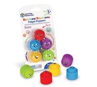 Learning Resources Burbujas Antiestrés Arcoíris con Emociones, 3+ Años, Juguetes Sensoriales Educativos, Pop It de Silicona para Aprender Colores y Sentimientos