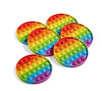 Learning Resources- Burbujas sensoriales antiestrés, Practicar Preescolar, niños pequeños, Aprender el Alfabeto, Juguetes para desarrollar motricidad Fina (Set de 6), Talla única (95429)