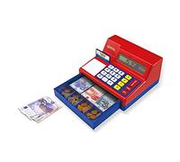 Learning Resources Caja Registradora con Euros de Juguete, 3+ años | Practica matemáticas con dinero de juguete mientras aprendes a comprar y vender, contar, sumar, restar y dar cambio