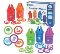 Learning Resources Crayones para Contar, Juguete de matemáticas temprano