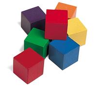 Learning Resources Cubos de Madera de Colores de 1 Pulgada (Set de 102) | Cubos de conteo de matemáticas, bloques de color de madera para niños, manipuladores de conteo, cubo de aprendizaje de