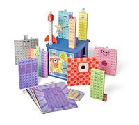 Learning Resources Cubos MathLink Numberblocks Héroes con Ceros, 616 Piezas, Sistema Decimal y Tabla del 10, 3-7 años