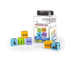 Learning Resources Dados con distintas representaciones de las equivalencias