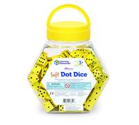 Learning Resources Dados de Puntos de Espuma Blanda (Set de 200)