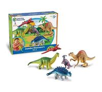 Learning Resources Dinosaurios Jumbo, Set 2 | Juguetes de dinosaurio para niños, figuras de dinosaurio grandes, figuras para niños, figuras de animales pequeños
