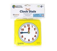 Learning Resources Esferas de Reloj para los Alumnos (Set de 10) | Explora las relaciones de horas y minutos en las actividades del aula, enseñando reloj analógico codificado por colores con