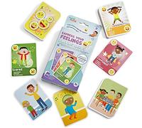 Learning Resources Express Your Feelings - Cartas de Juego, Actividades de Aprendizaje socioemocional, Esquina Tranquila, Juguetes de Terapia de Juego para consejeros, Tarjetas Flash de Sentimientos