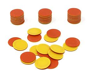Learning Resources Fichas de Dos Colores - Set de 120 Contadores de Plástico - Desde 5 Años - para Conteo, Clasificación y Juegos Matemáticos