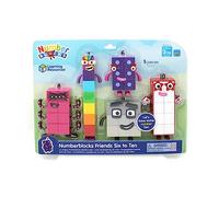 Learning Resources Figuras Numberblocks Amigos del 6 al 10, Edad 3+, Set Oficial con Personajes Articulados para Aprender a Contar y Jugar, Alturas de 11 cm a 22 cm