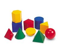 Learning Resources- Formas geométricas de plástico de Gran tamaño Geosolids (LER0922) Multicolor