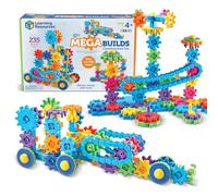 Learning Resources Gears! Gears! Gears! Megaconstrucciones, 235 Piezas, 4+ | Crea robots, vehículos y máquinas con 235 piezas que giran y se mueven mientras desarrollas creatividad e ingeniería jugando