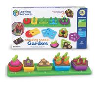 Learning Resources Jardín de Formas Apilables, 21 Piezas - Clasificación y conteo Desde 18 Meses