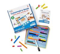 Learning Resources Juego de Actividades de matemáticas Cuisenaire Rod, 5+, manipulativos KS1, Varillas numéricas de matemáticas Cuisenaire, manipulativos de valores posicionales, recursos de Clase