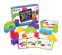 Learning Resources Juego de perspectivas Mental Blox | Juego de construcción 3D, juegos de mesa educativos, rompecabezas mentales para niños, juegos de acertijo, 55 piezas
