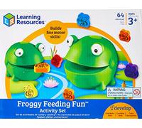 Learning Resources Juego para desarrollar Las Habilidades motoras Finas Froggy Feeding Fun