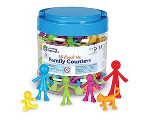 Learning Resources Juguete de Conteo y Clasificación - Set Mi Familia con 72 Figuras en 6 Colores - Desarrollo Socioemocional y Motricidad Fina - Niños 3+ Años - Regalo Educativo