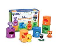 Learning Resources La Jungla didáctica Peekaboo para niños pequeños, 10 Piezas, +18 Meses, Juguetes didácticos, Juguetes para bebés, Juguetes educativos, Juguetes antiestrés, motricidad Fina