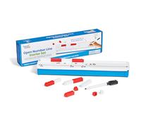 Learning Resources Resources-96819 Línea Numérica Abierta Set Inicial 96819, A Partir de 5 Años, Recurso para Aprender Sumas, Restas y Más, con Cubos y Rotulador, Multicolor