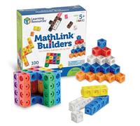 Learning Resources - Juego de construcción Mathlink Builders, Stem exploración, policubos para matemáticas Infantil, resolución de Problemas, Pensamiento crítico, 5 años