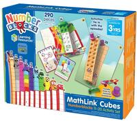 Learning Resources Juego educativo Numberblocks 11-30 – Policubos MathLink, contar/sumar/restar 3+