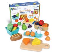 Learning Resources, Mercado de Productos Frescos de la Granja a la Mesa de New Sprouts, +18 Meses, Juguetes para niños o niñas de 2 años, Alimentos de Juguete, 27 Piezas