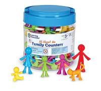 Learning Resources Figuras de la Familia All About Me, Juego de 72 Piezas, Desarrollo socioemocional, Montessori, 3 años