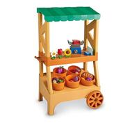 Learning Resources Mi Primer Puesto de Mercado de Madera, 27 Piezas de Frutas y Verduras - Juego de Granja Desde 2 años